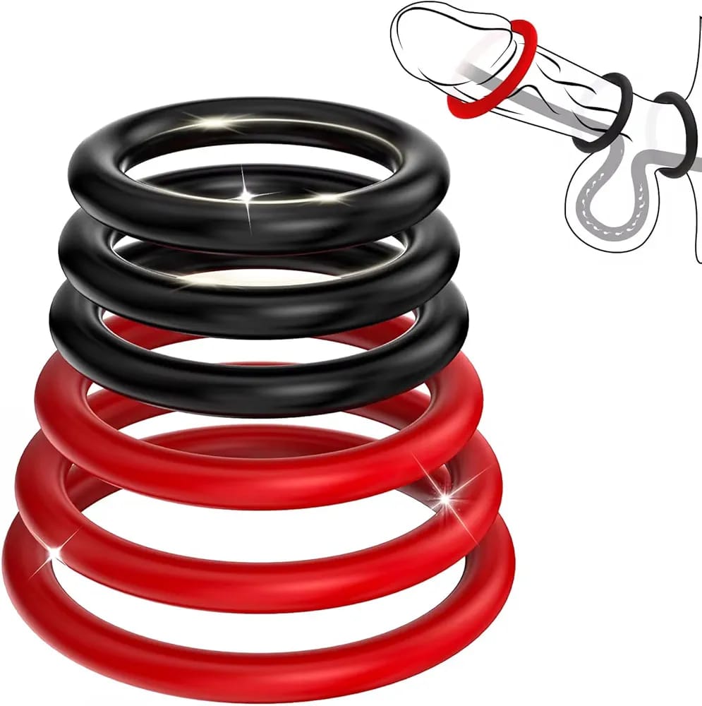 Premium Silicone Ring Set (6 Pieces)